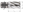 HSS-XE kernboor Ø33 SILVER-LINE 30mm (UNI)