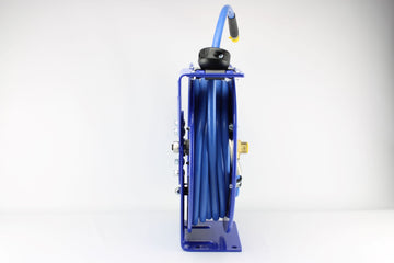 Stalen slangenhaspel lucht met 12m slang 3/8"